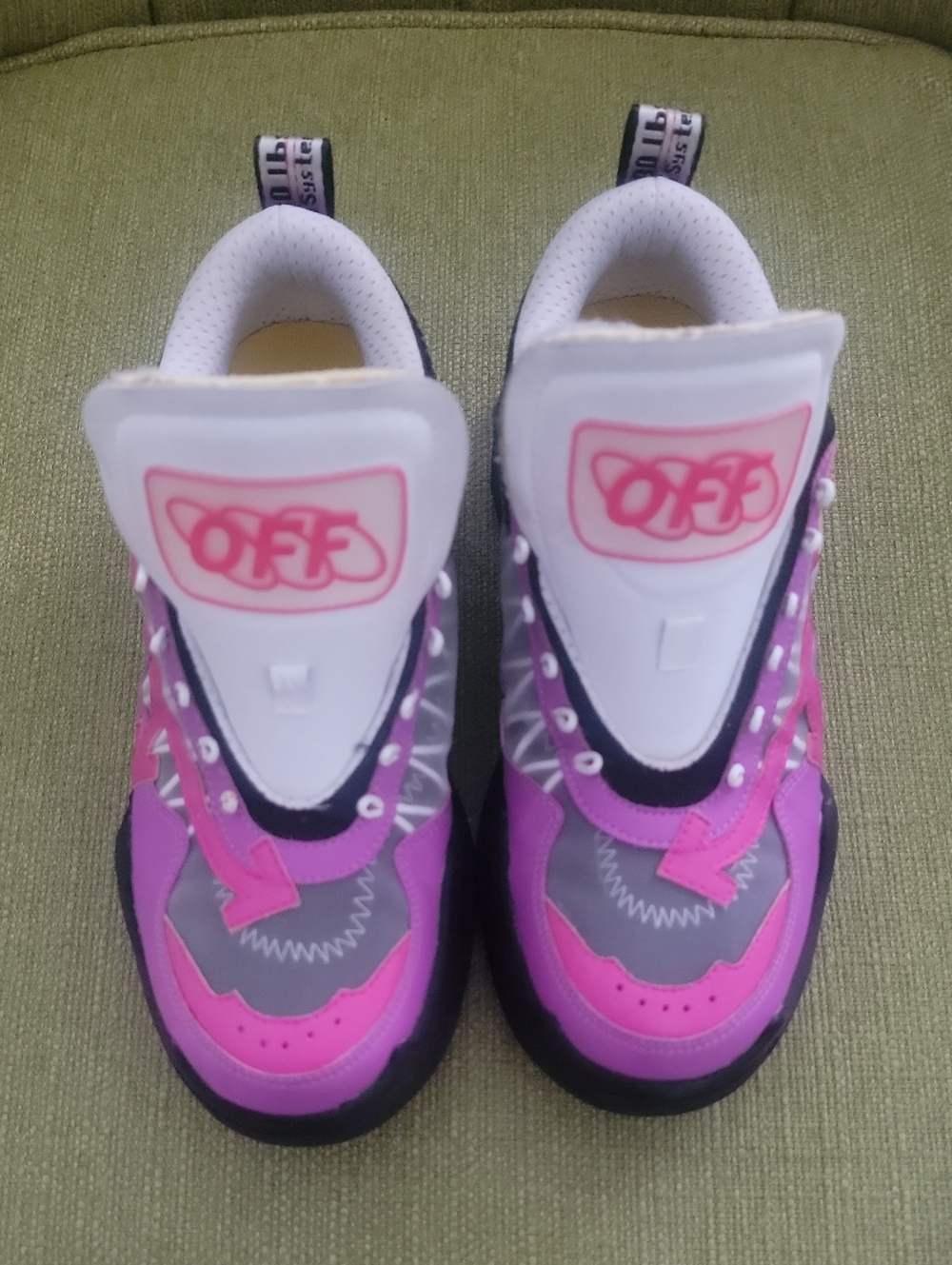 Off-white Kids Pink and Purple Athletic Sneakers